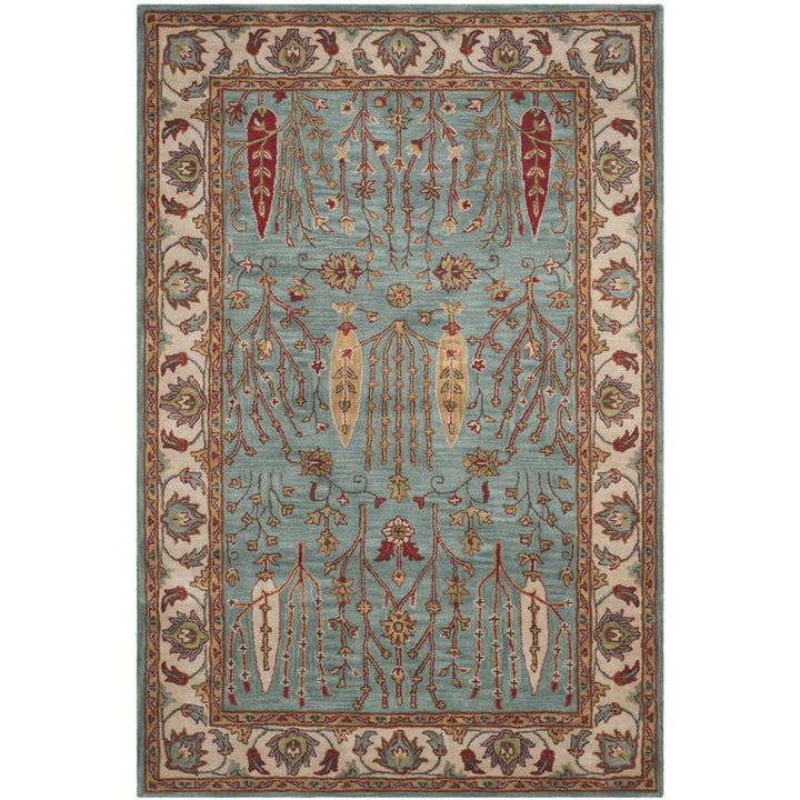 SAFAVIEH Heritage HG735A Handmade Blue / Ivory Rug Image 11