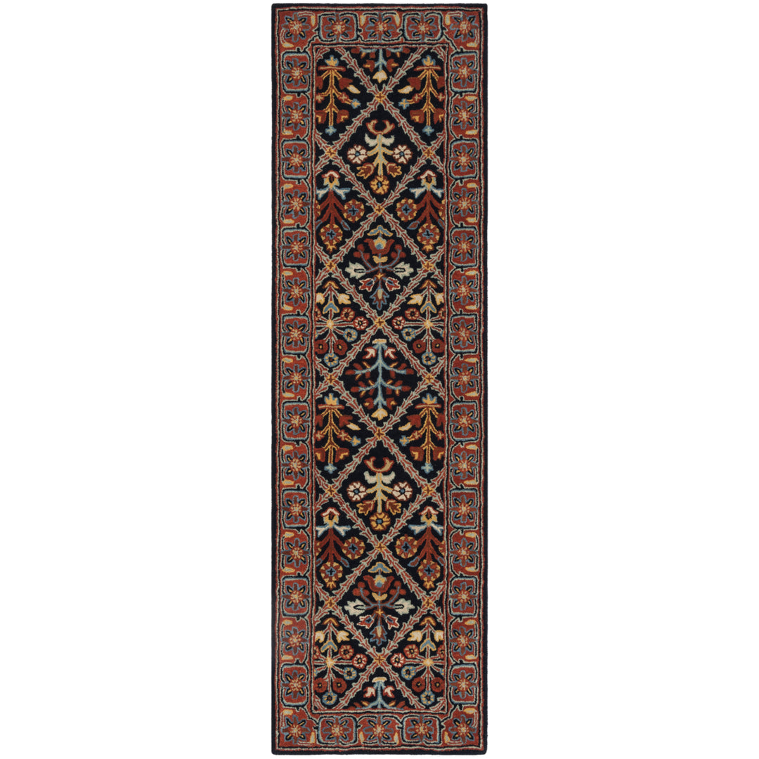 SAFAVIEH Heritage HG738N Handmade Navy / Red Rug Image 5