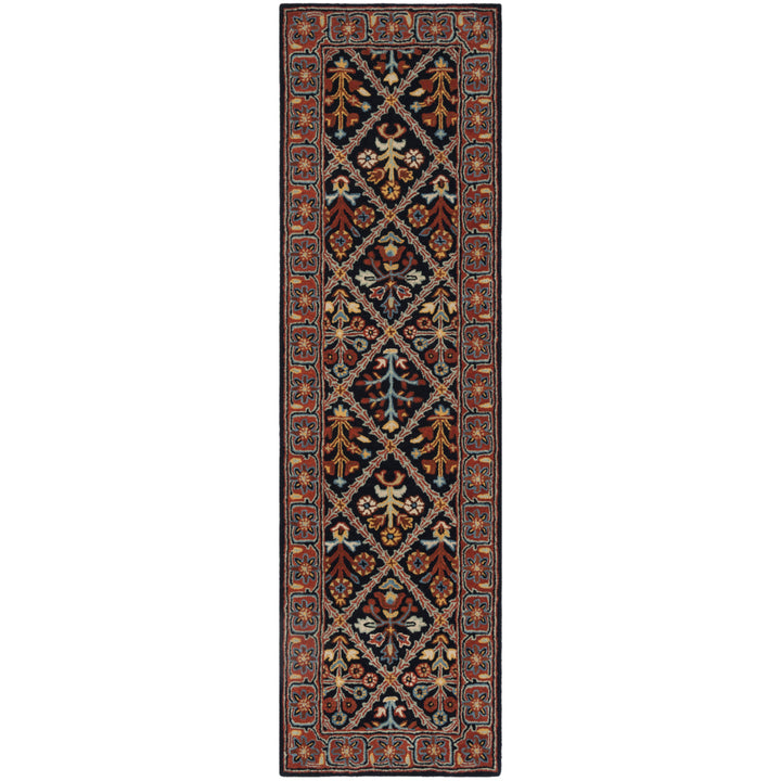 SAFAVIEH Heritage HG738N Handmade Navy / Red Rug Image 5