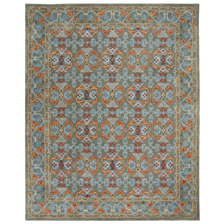 SAFAVIEH Heritage HG741W Handmade Sage / Blue Rug Image 1