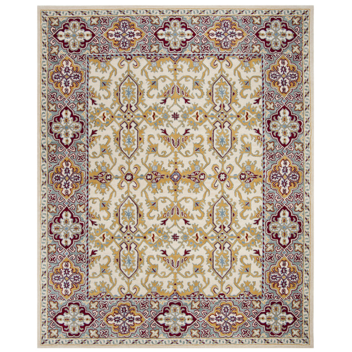 SAFAVIEH Heritage HG739A Handmade Ivory / Blue Rug Image 1