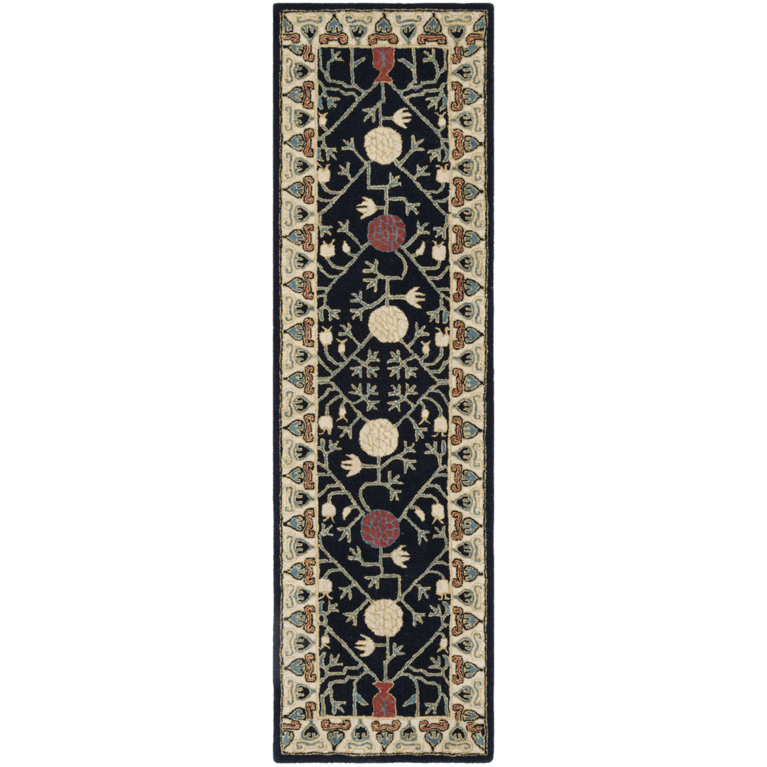 SAFAVIEH Heritage HG740N Handmade Navy / Ivory Rug Image 5