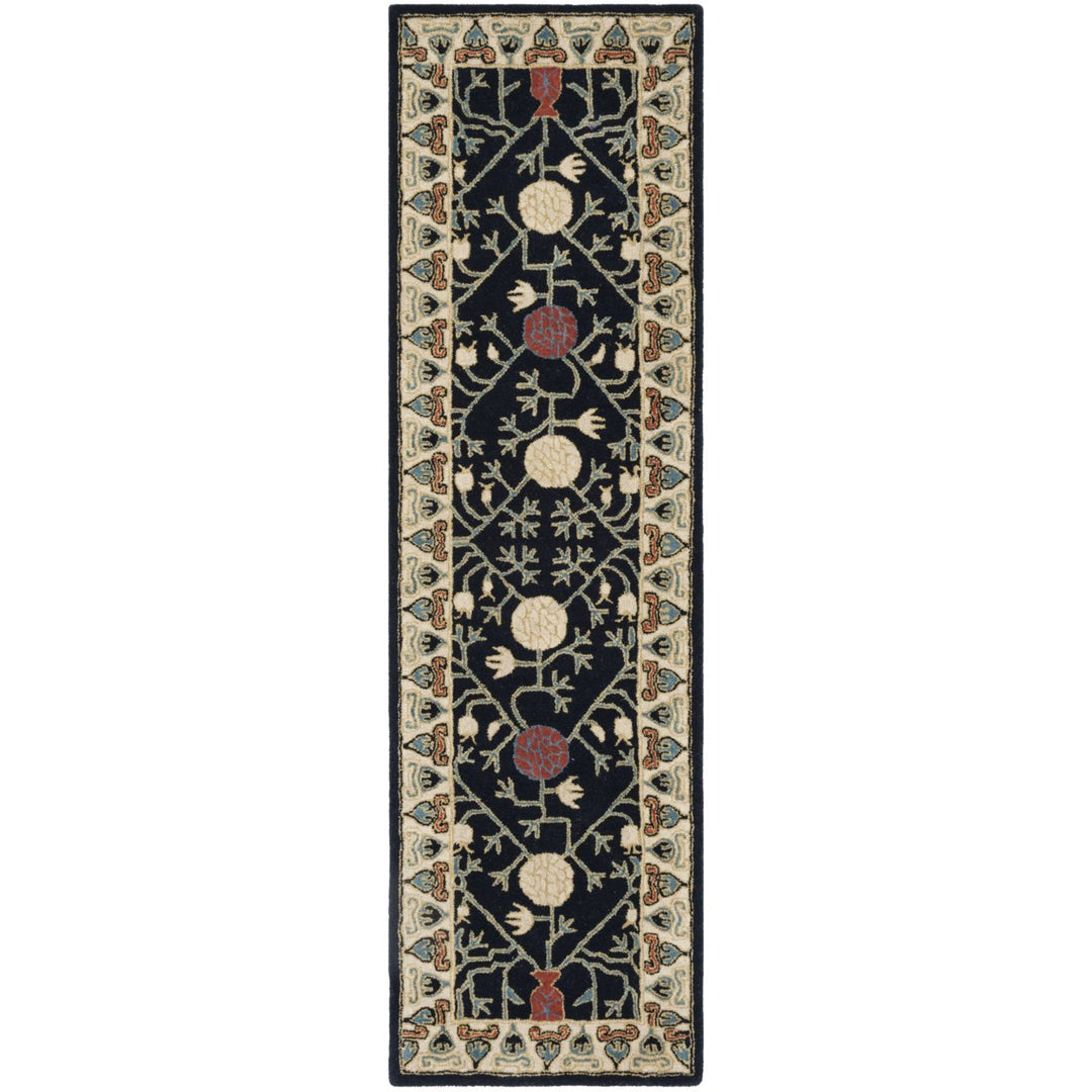 SAFAVIEH Heritage HG740N Handmade Navy / Ivory Rug Image 1