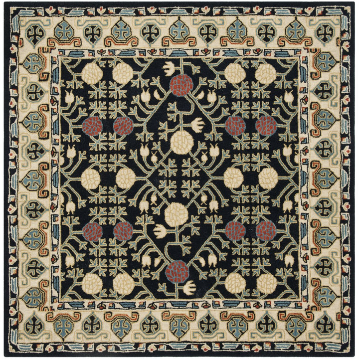 SAFAVIEH Heritage HG740N Handmade Navy / Ivory Rug Image 1