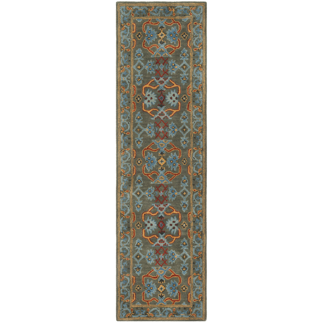 SAFAVIEH Heritage HG741W Handmade Sage / Blue Rug Image 5