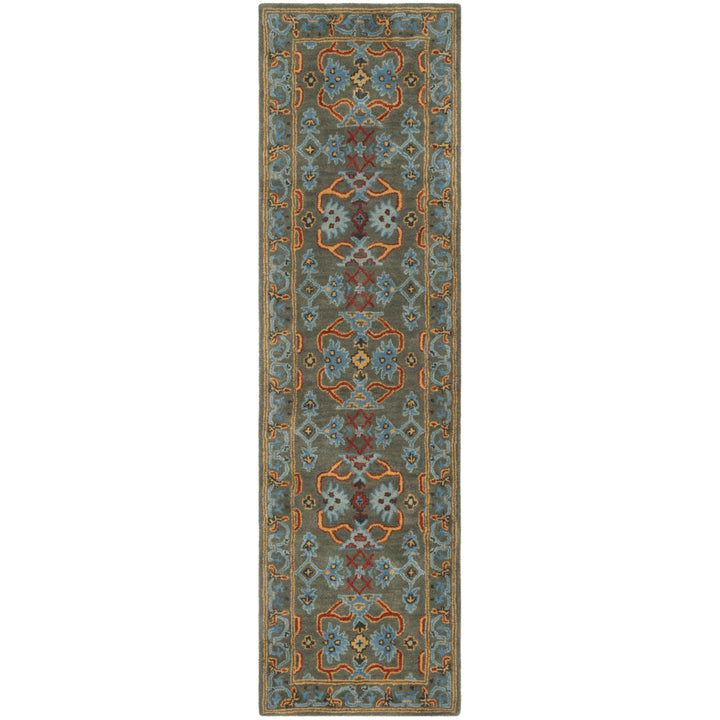 SAFAVIEH Heritage HG741W Handmade Sage / Blue Rug Image 5