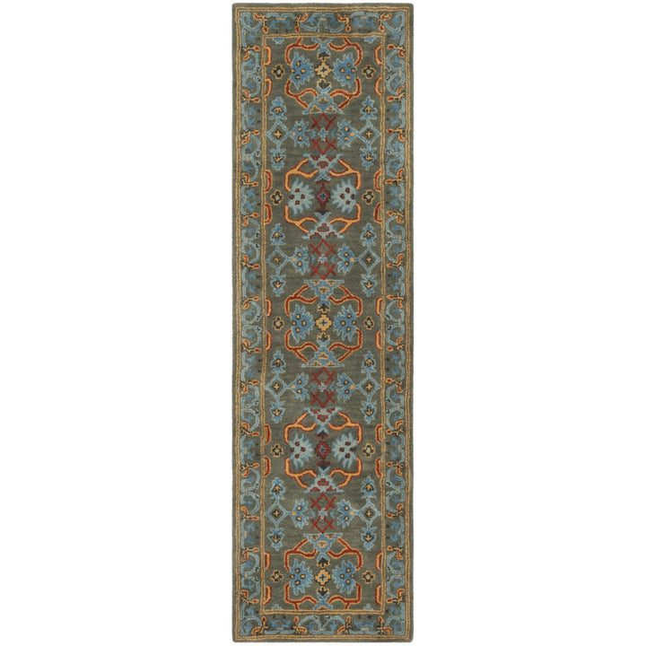 SAFAVIEH Heritage HG741W Handmade Sage / Blue Rug Image 1