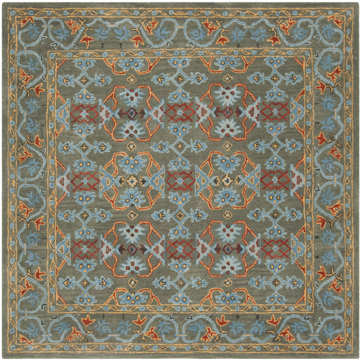 SAFAVIEH Heritage HG741W Handmade Sage / Blue Rug Image 1