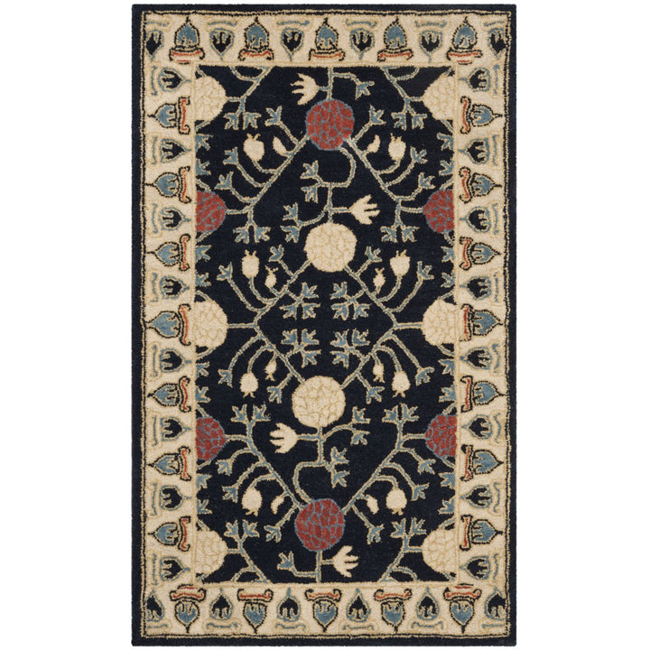 SAFAVIEH Heritage HG740N Handmade Navy / Ivory Rug Image 1