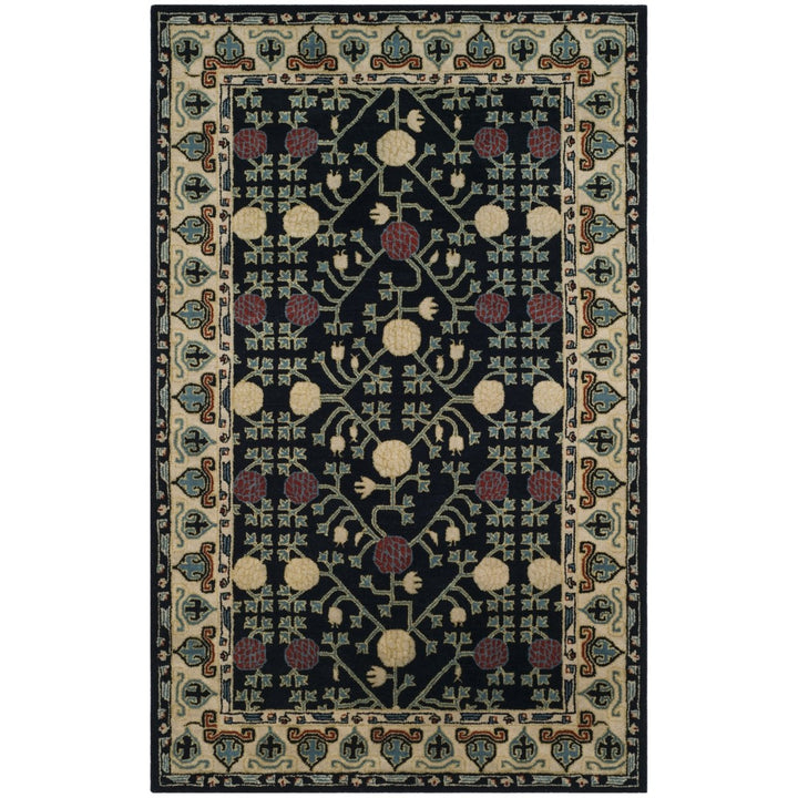 SAFAVIEH Heritage HG740N Handmade Navy / Ivory Rug Image 1