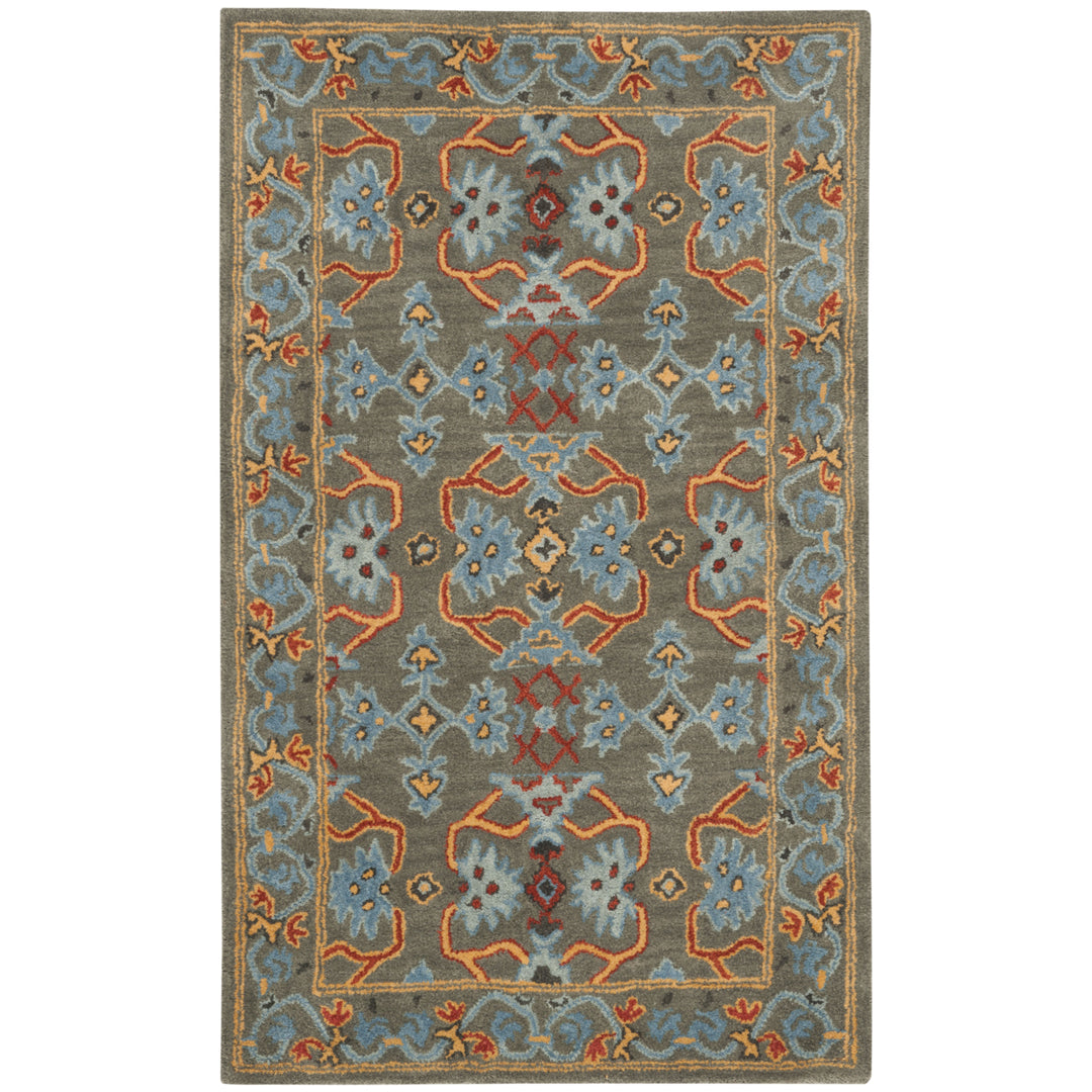 SAFAVIEH Heritage HG741W Handmade Sage / Blue Rug Image 8