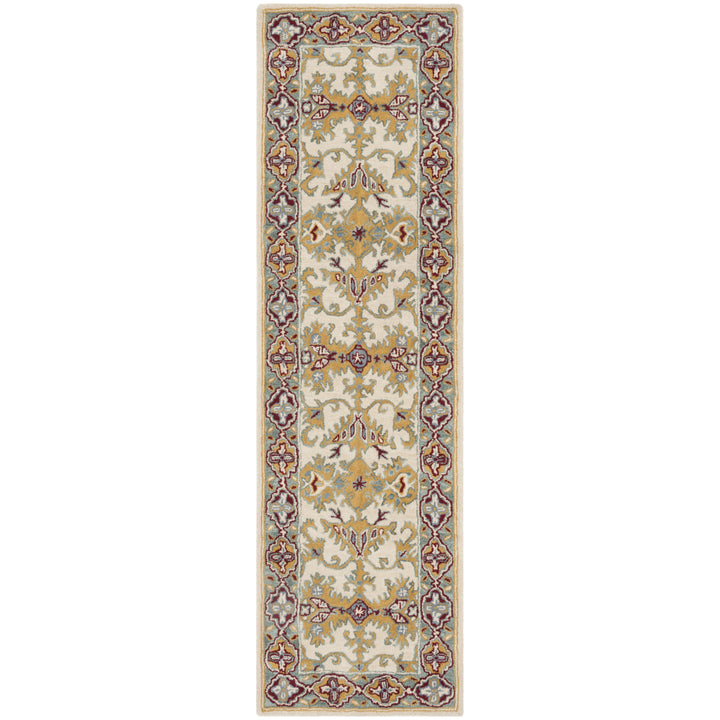 SAFAVIEH Heritage HG739A Handmade Ivory / Blue Rug Image 5