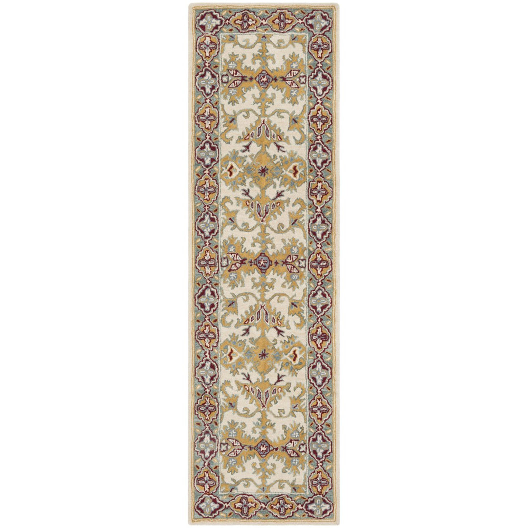 SAFAVIEH Heritage HG739A Handmade Ivory / Blue Rug Image 1