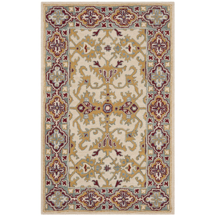 SAFAVIEH Heritage HG739A Handmade Ivory / Blue Rug Image 1