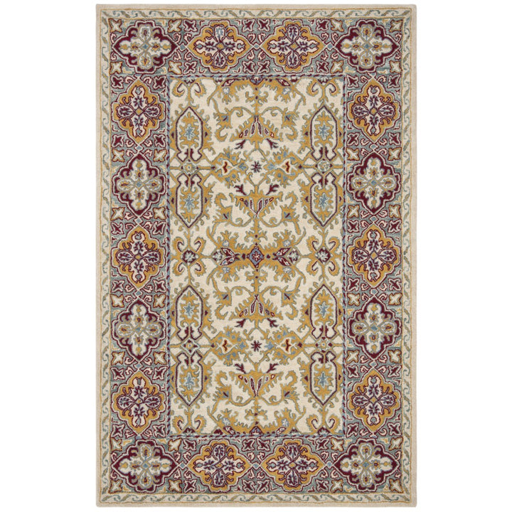 SAFAVIEH Heritage HG739A Handmade Ivory / Blue Rug Image 1