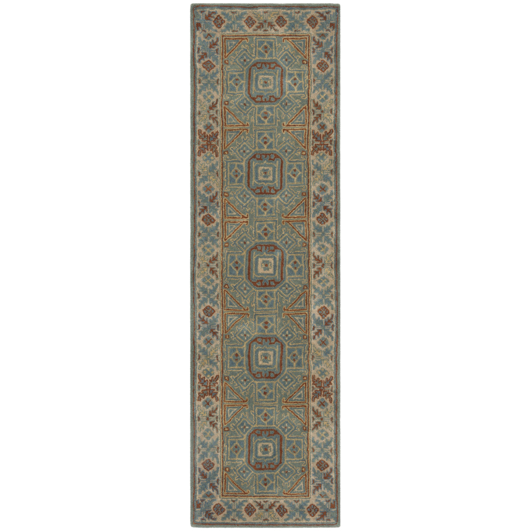 SAFAVIEH Heritage HG743M Handmade Blue / Beige Rug Image 5