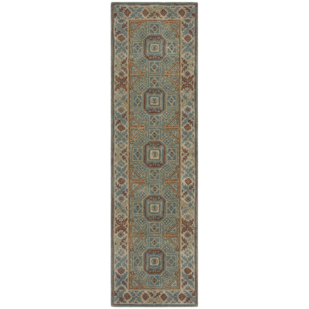 SAFAVIEH Heritage HG743M Handmade Blue / Beige Rug Image 1