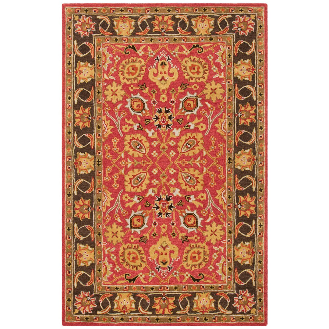 SAFAVIEH Heritage HG745Q Handmade Red / Gold Rug Image 1