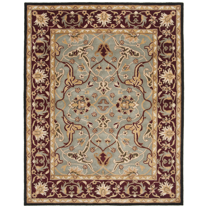 SAFAVIEH Heritage HG794A Handmade Light Blue / Red Rug Image 1