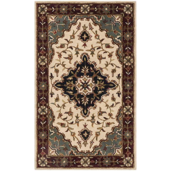 SAFAVIEH Heritage HG760A Handmade Ivory / Red Rug Image 2