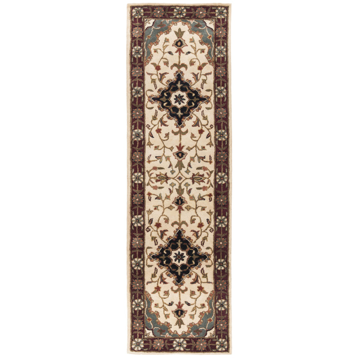 SAFAVIEH Heritage HG760A Handmade Ivory / Red Rug Image 3