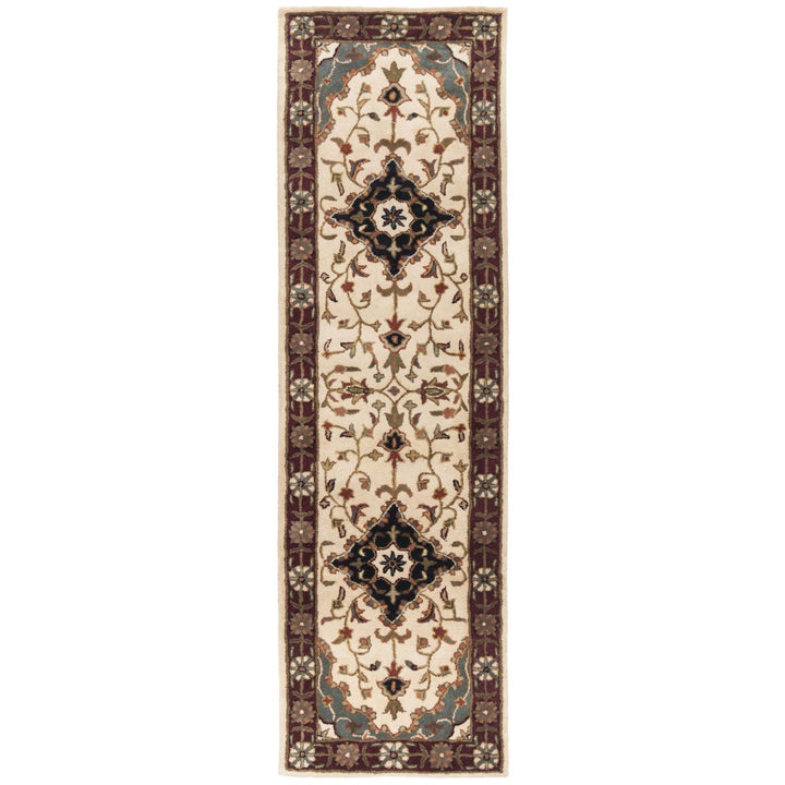 SAFAVIEH Heritage HG760A Handmade Ivory / Red Rug Image 1