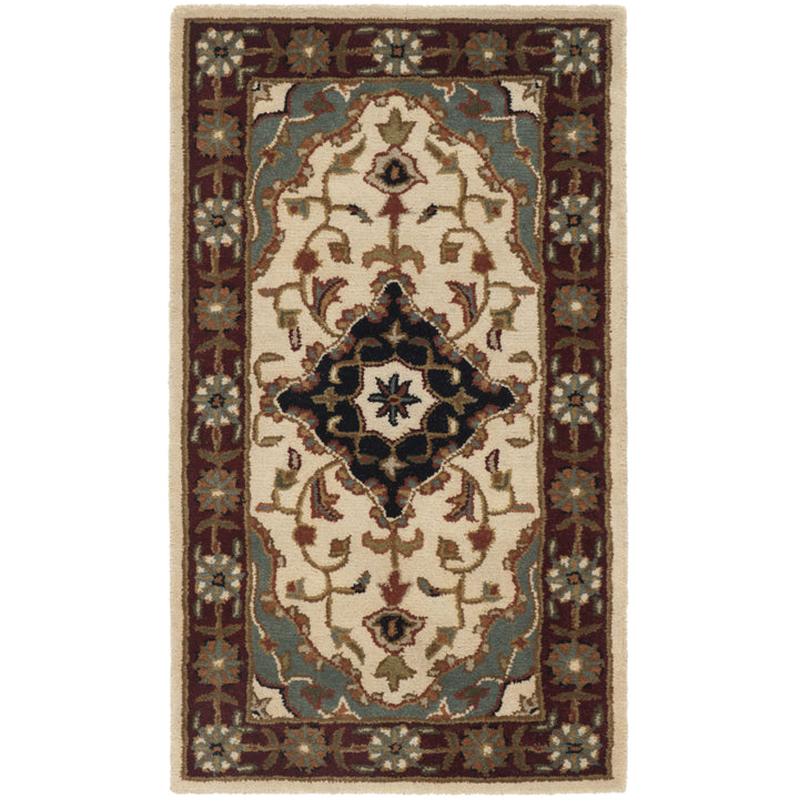 SAFAVIEH Heritage HG760A Handmade Ivory / Red Rug Image 4