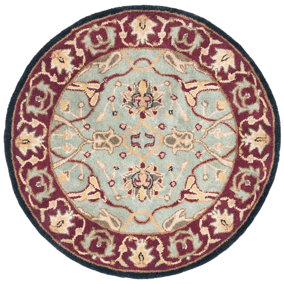 SAFAVIEH Heritage HG794A Handmade Light Blue / Red Rug Image 4