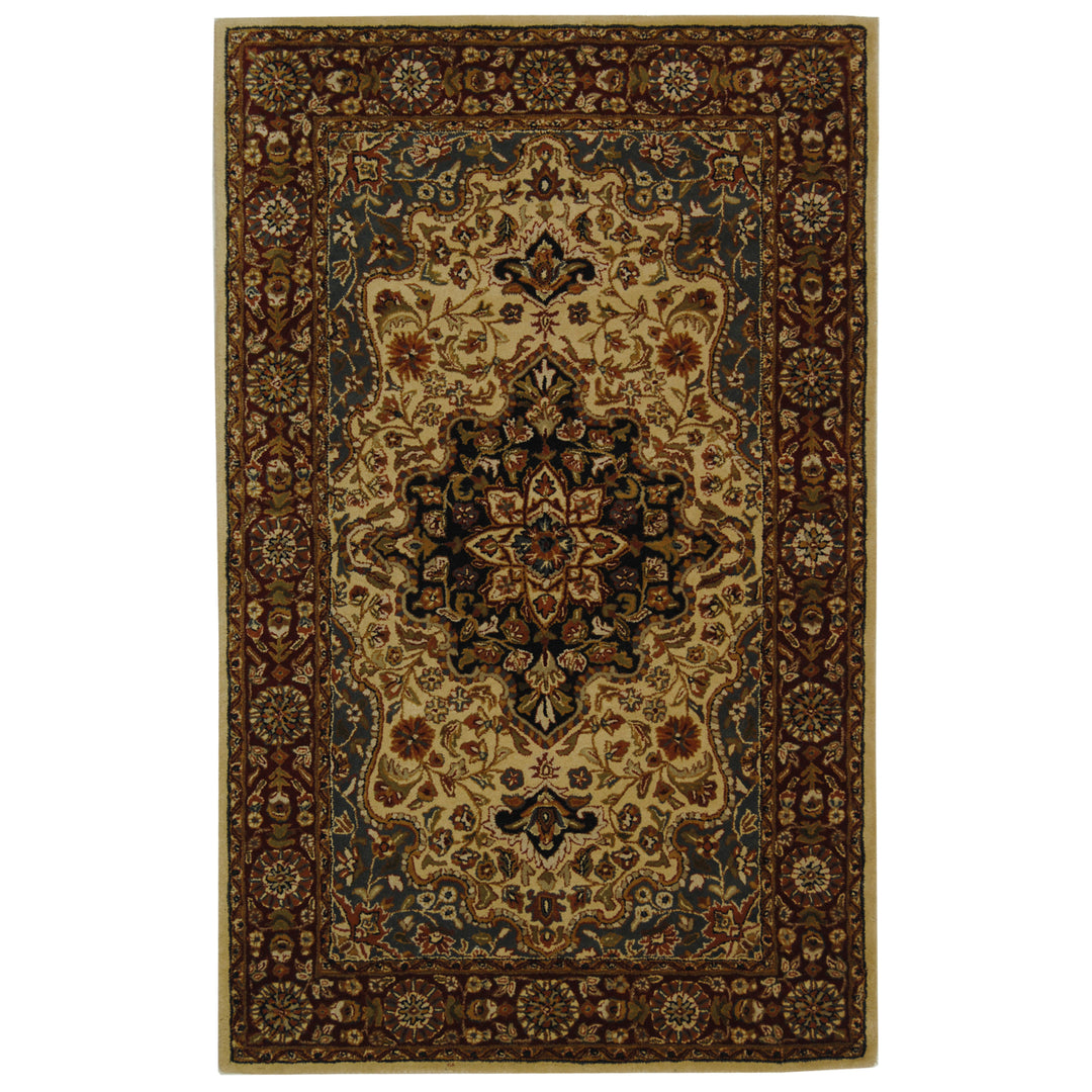 SAFAVIEH Heritage HG760A Handmade Ivory / Red Rug Image 5