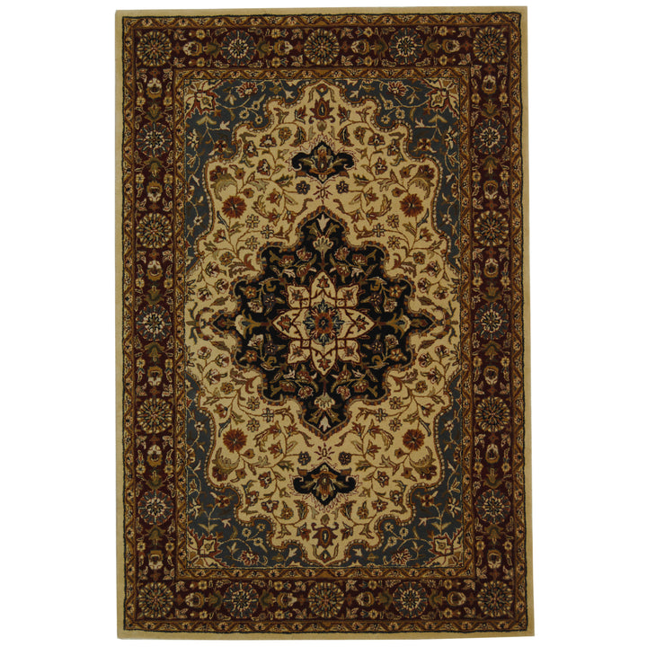 SAFAVIEH Heritage HG760A Handmade Ivory / Red Rug Image 7