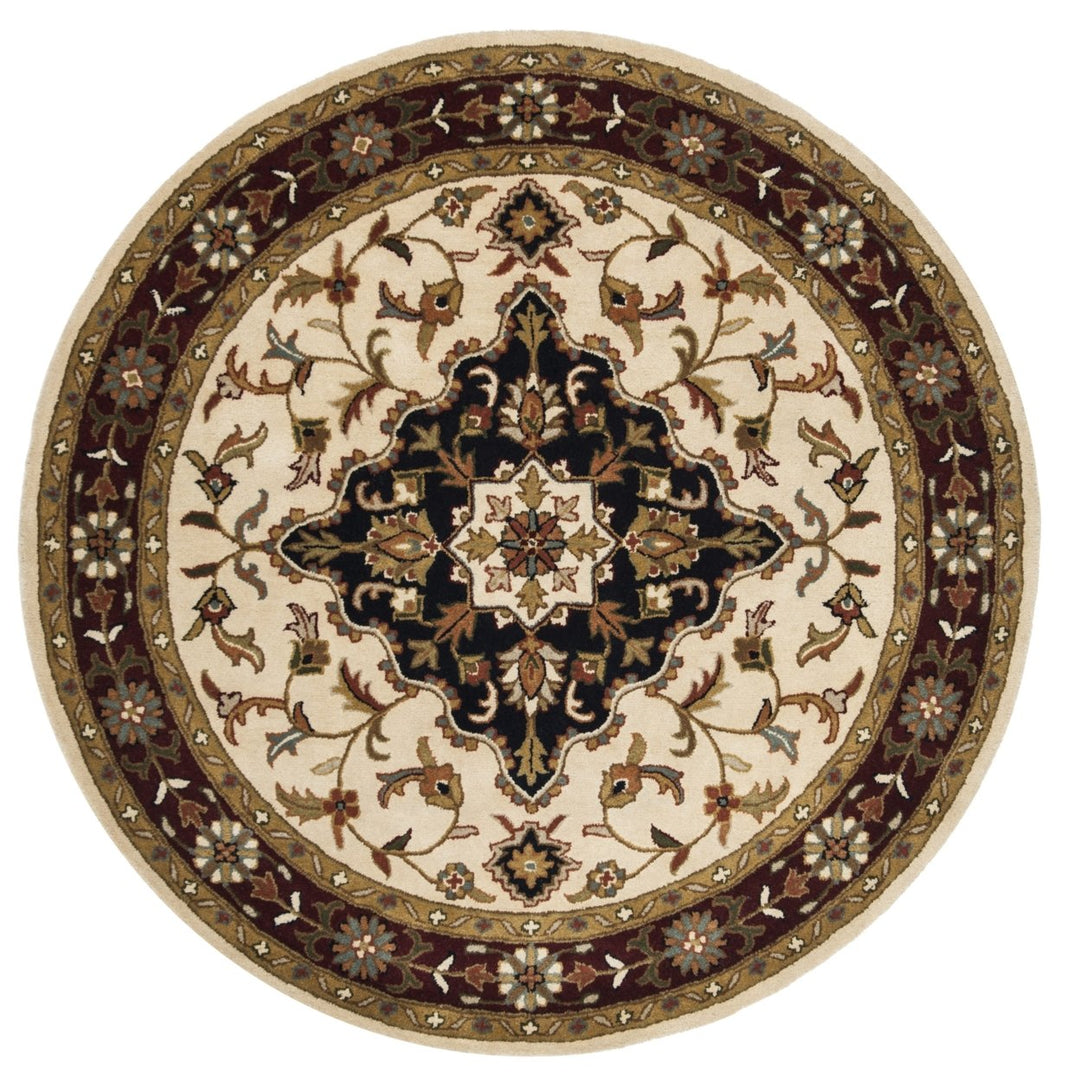 SAFAVIEH Heritage HG760A Handmade Ivory / Red Rug Image 8