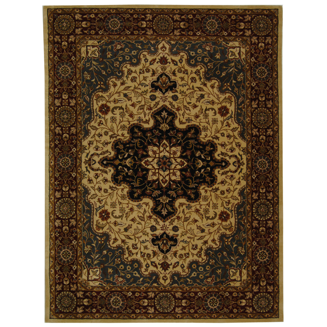 SAFAVIEH Heritage HG760A Handmade Ivory / Red Rug Image 10