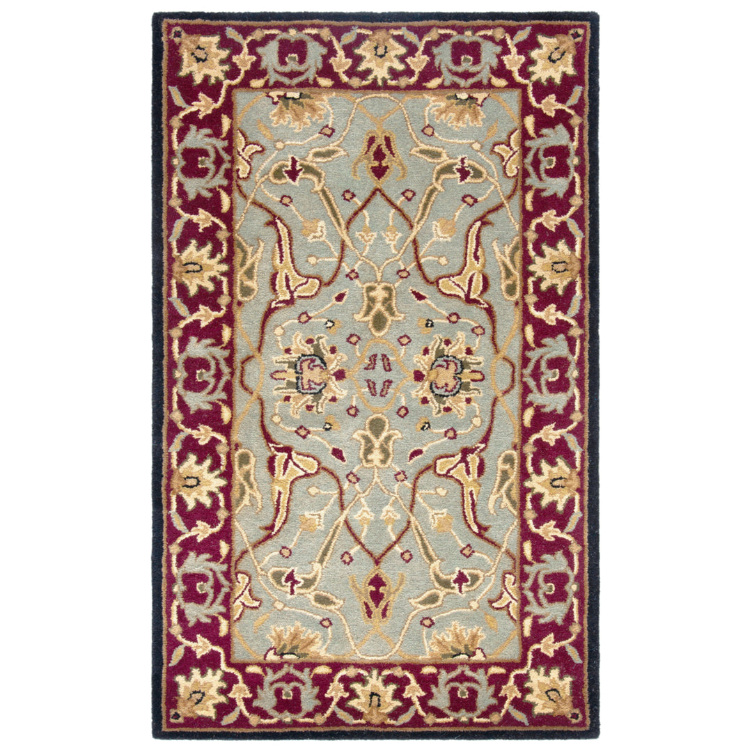 SAFAVIEH Heritage HG794A Handmade Light Blue / Red Rug Image 8