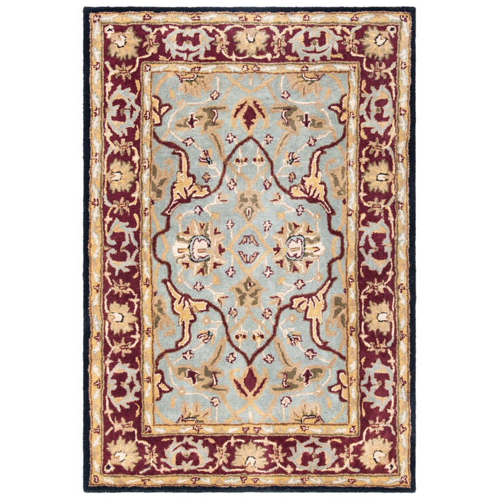 SAFAVIEH Heritage HG794A Handmade Light Blue / Red Rug Image 9