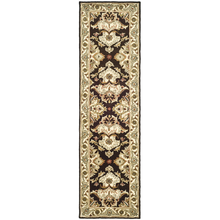 SAFAVIEH Heritage HG817B Handmade Espresso / Ivory Rug Image 3