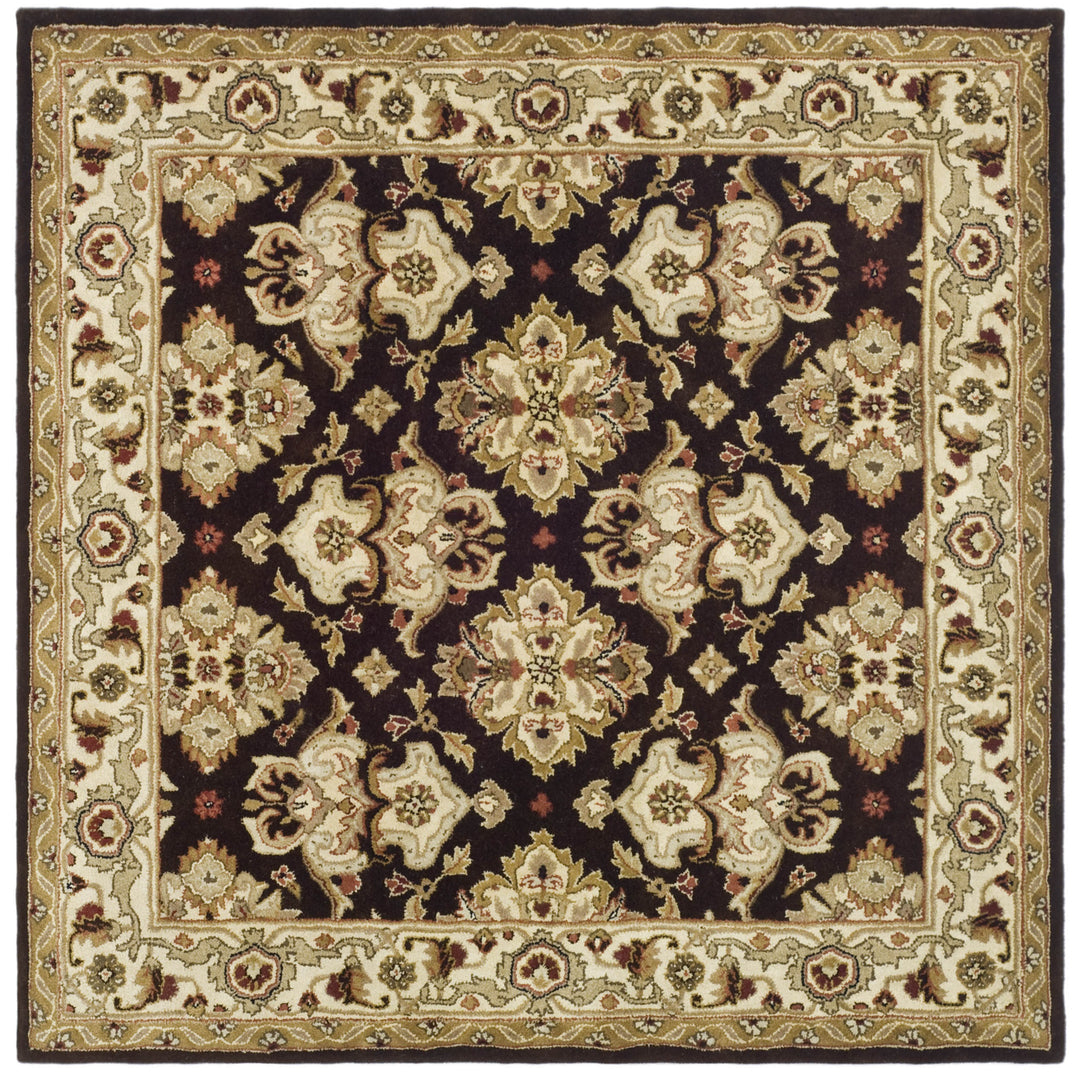 SAFAVIEH Heritage HG817B Handmade Espresso / Ivory Rug Image 7