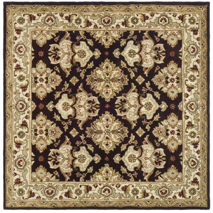 SAFAVIEH Heritage HG817B Handmade Espresso / Ivory Rug Image 8