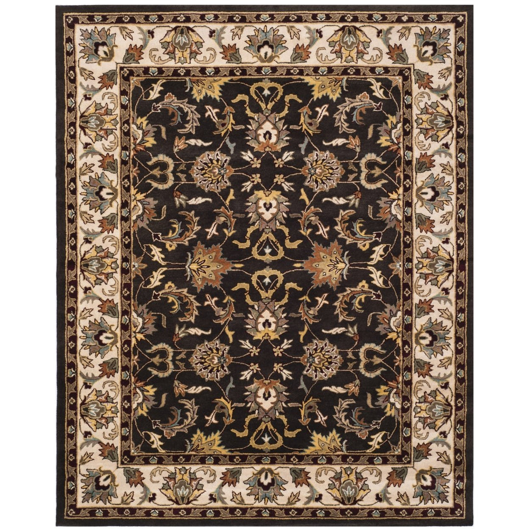 SAFAVIEH Heritage HG819A Handmade Black / Ivory Rug Image 1