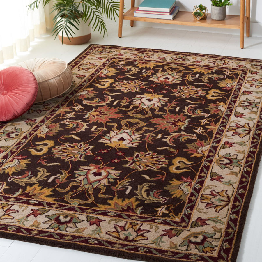 SAFAVIEH Heritage HG818A Handmade Brown / Beige Rug Image 1