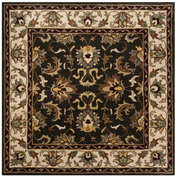 SAFAVIEH Heritage HG819A Handmade Black / Ivory Rug Image 6