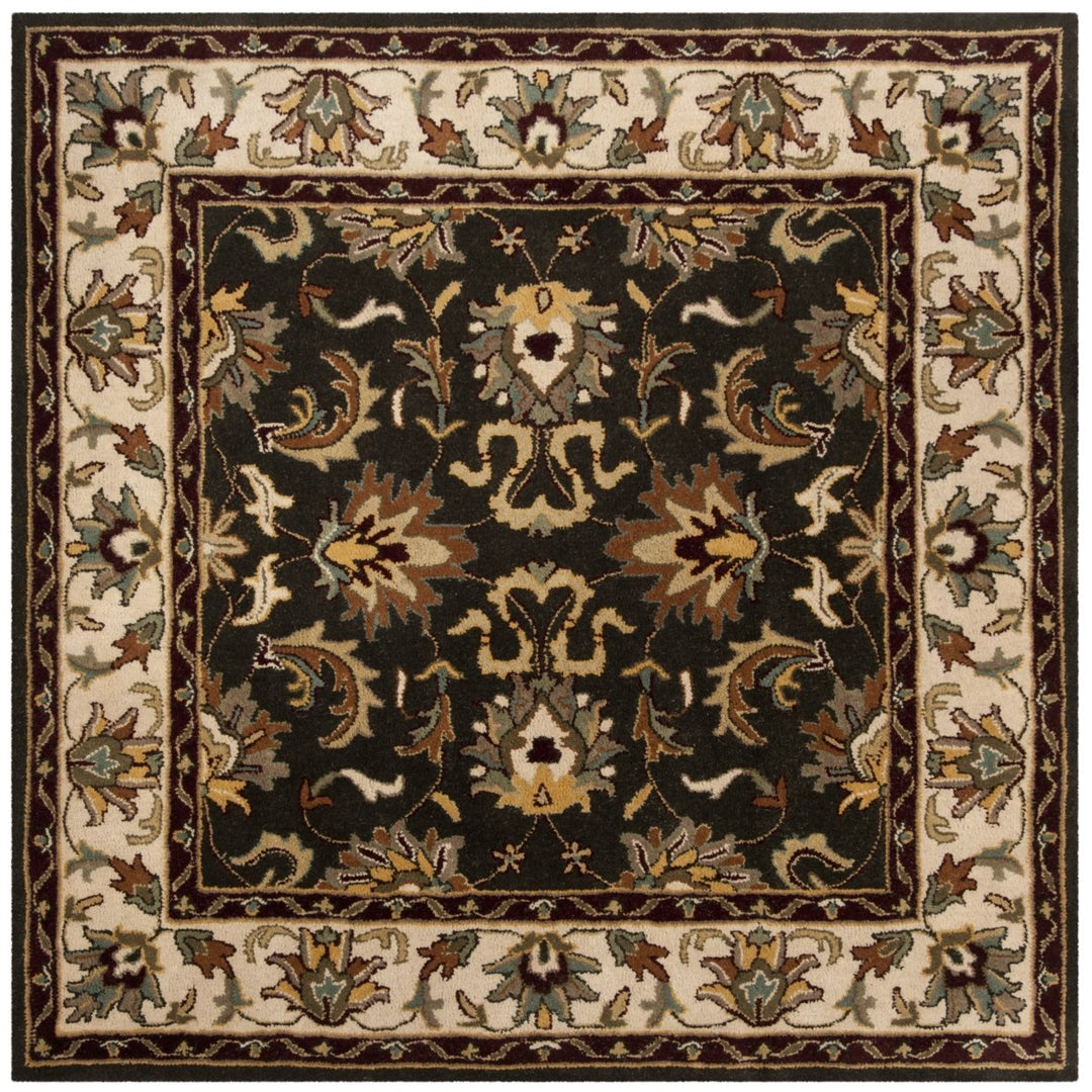 SAFAVIEH Heritage HG819A Handmade Black / Ivory Rug Image 1