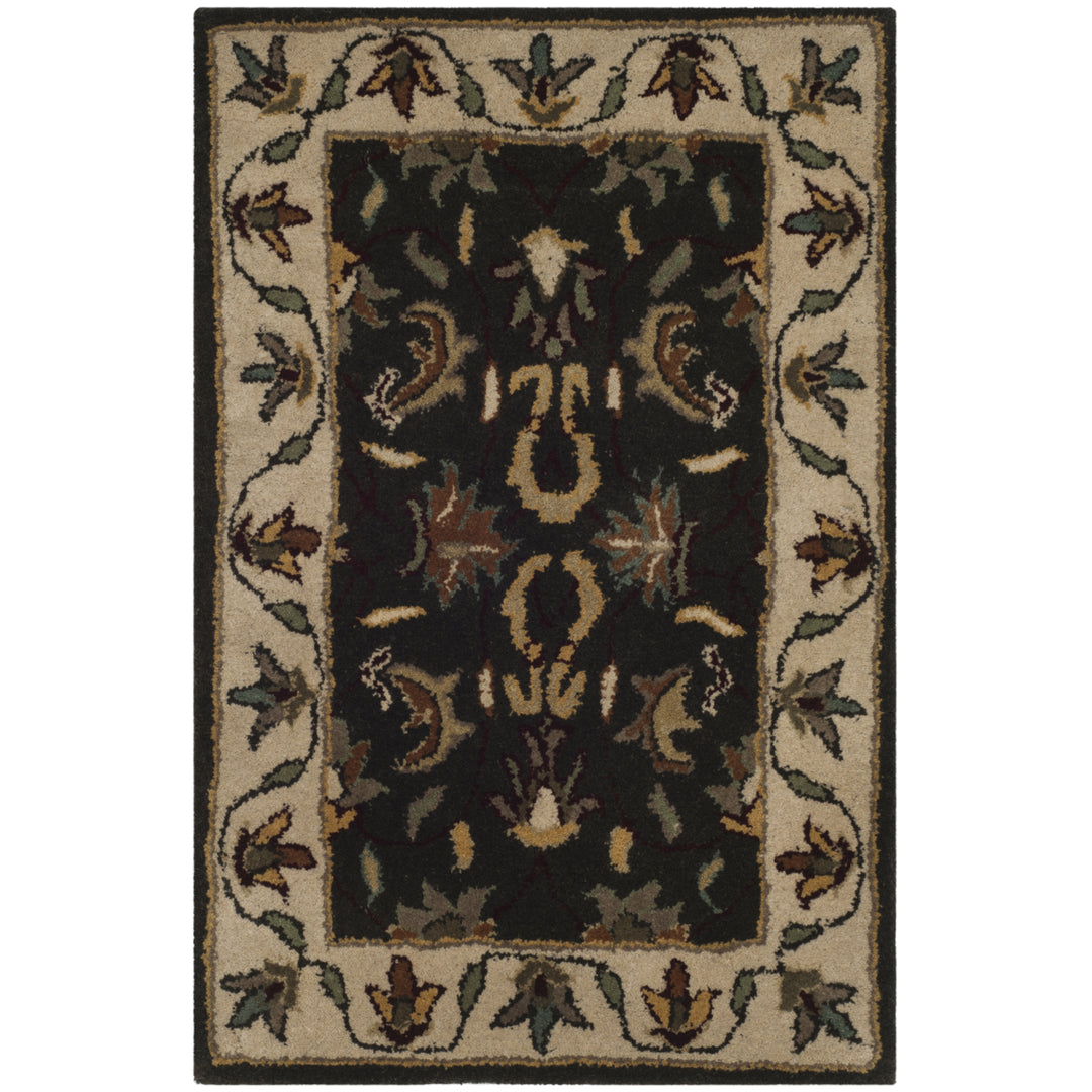 SAFAVIEH Heritage HG819A Handmade Black / Ivory Rug Image 8