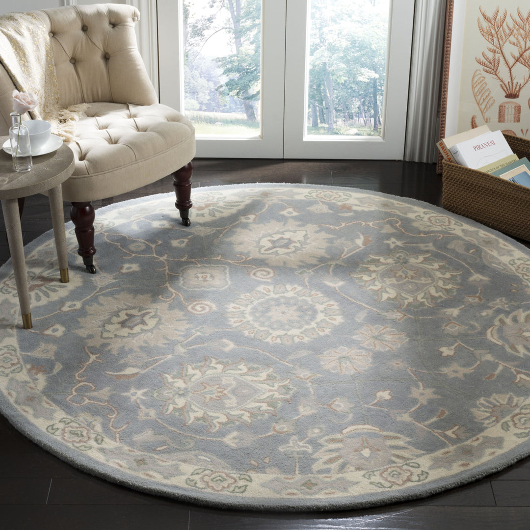 SAFAVIEH Heritage HG824A Handmade Grey / Ivory Rug Image 2