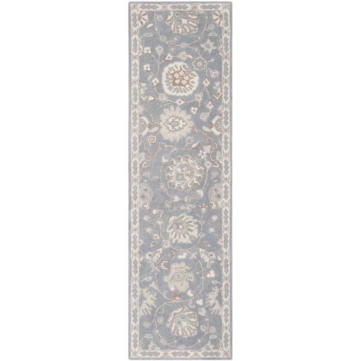 SAFAVIEH Heritage HG824A Handmade Grey / Ivory Rug Image 5