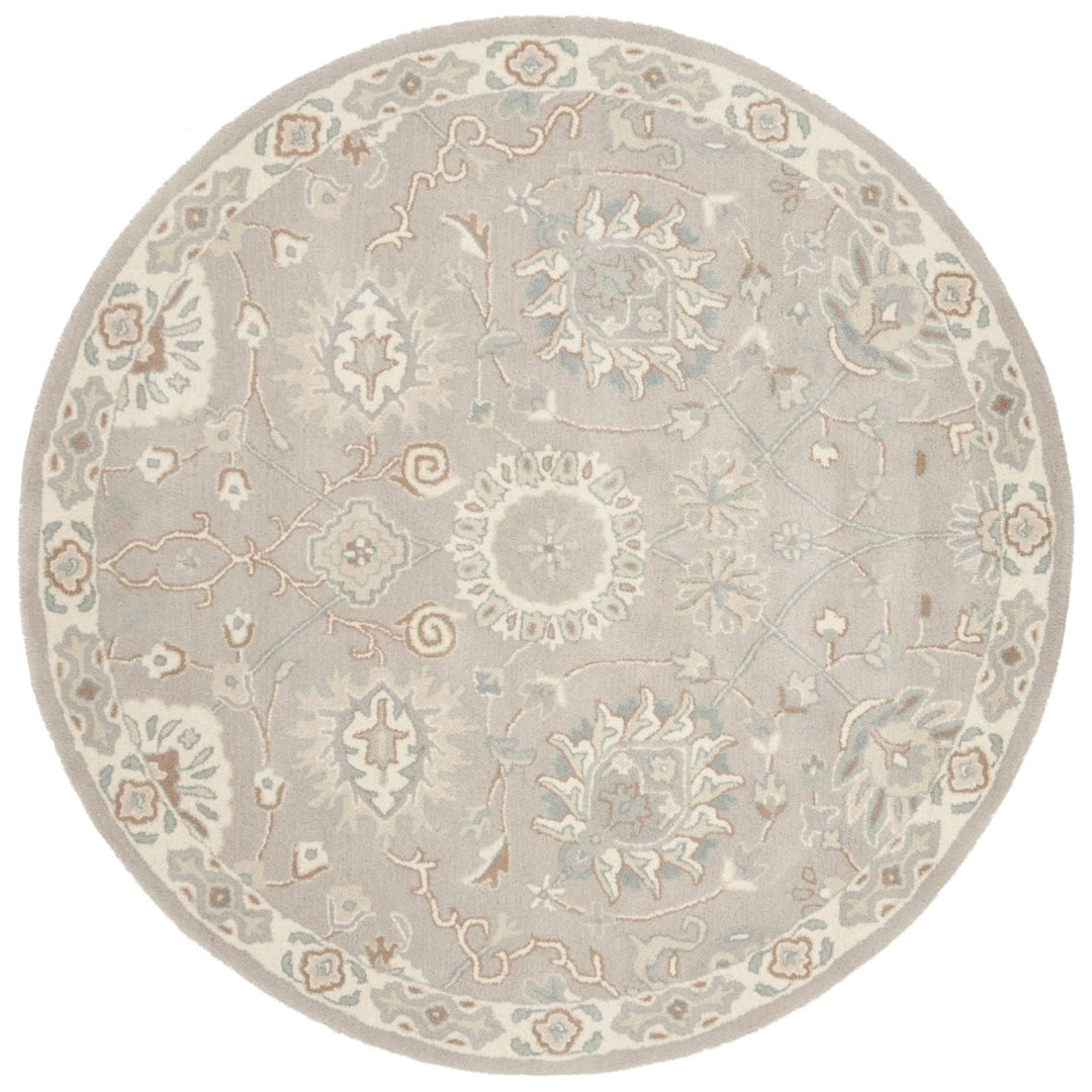 SAFAVIEH Heritage HG824B Handmade Silver / Ivory Rug Image 4