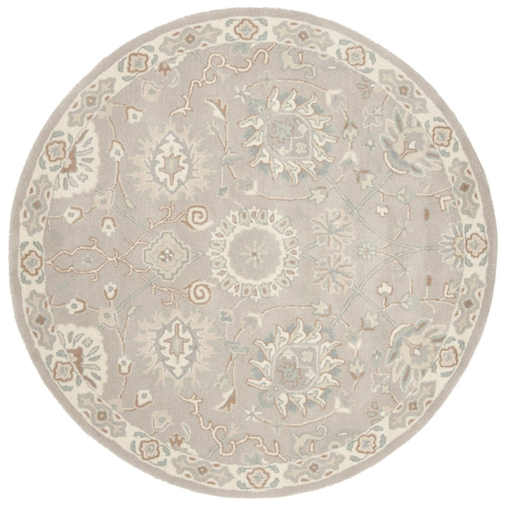 SAFAVIEH Heritage HG824B Handmade Silver / Ivory Rug Image 4