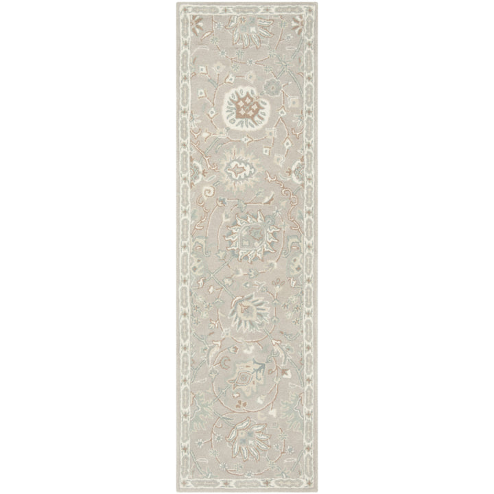 SAFAVIEH Heritage HG824B Handmade Silver / Ivory Rug Image 5