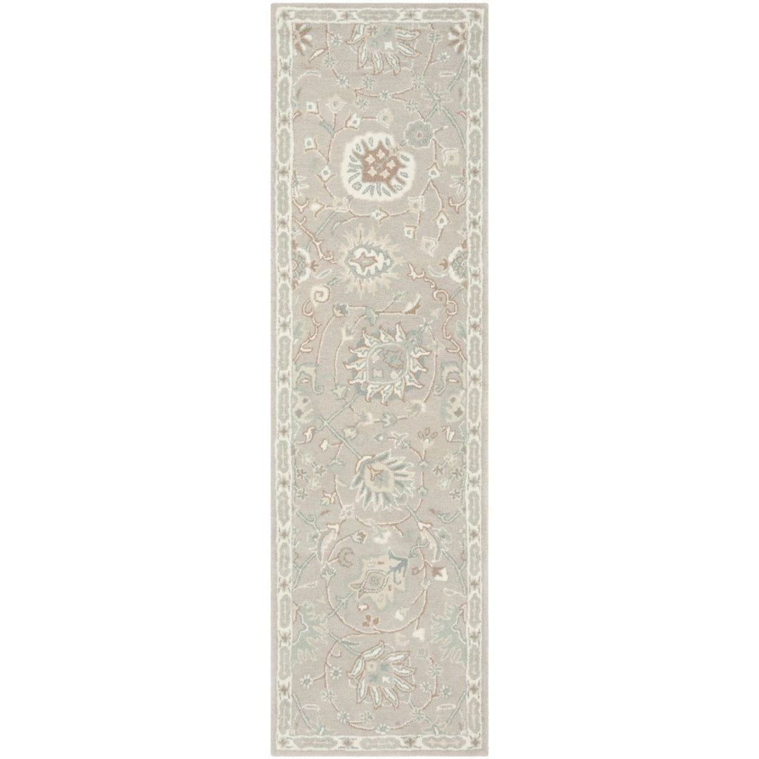 SAFAVIEH Heritage HG824B Handmade Silver / Ivory Rug Image 1