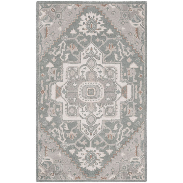 SAFAVIEH Heritage HG823A Handmade Blue / Ivory Rug Image 1