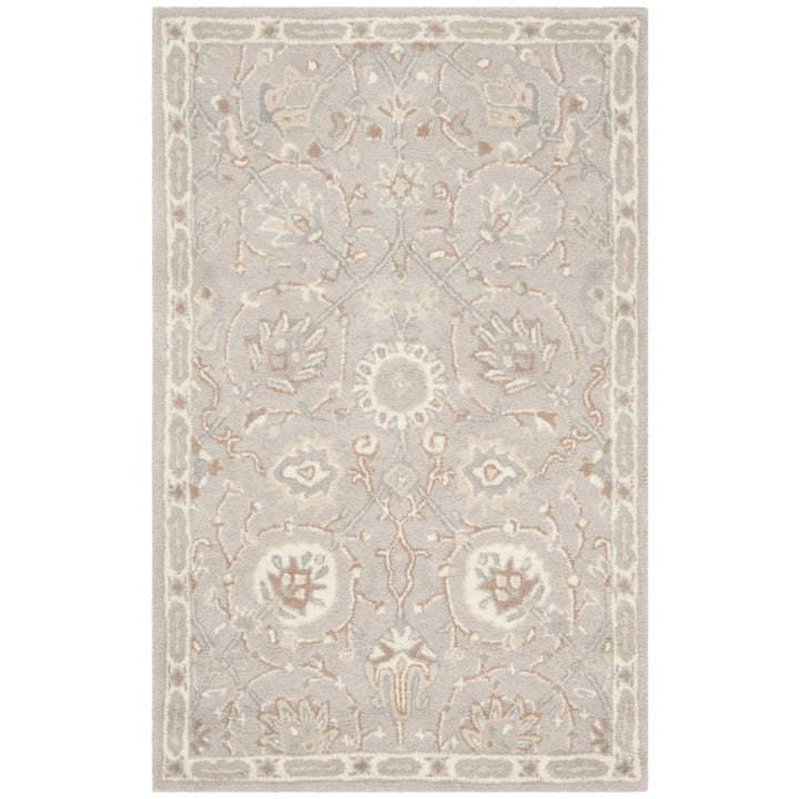 SAFAVIEH Heritage HG824B Handmade Silver / Ivory Rug Image 1